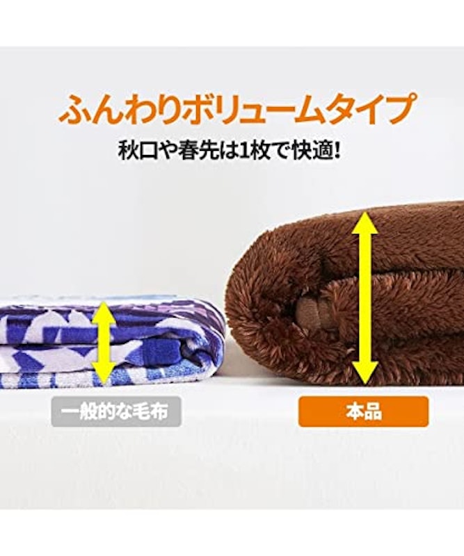 ウォームコア 吸湿発熱ふっくらあたたか毛布 7