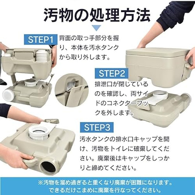 ポータブル水洗トイレ 4