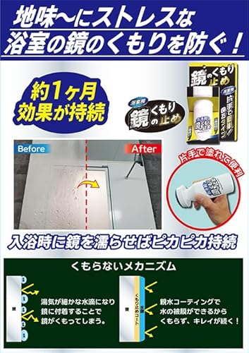 鏡のくもり止め 3