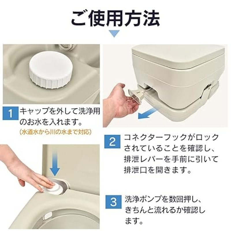 ポータブル水洗トイレ 2