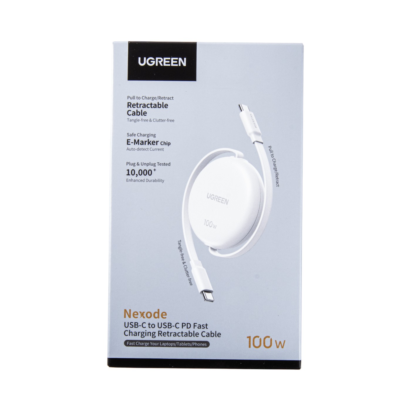 巻き取り式 USB-Cケーブル 100W 4