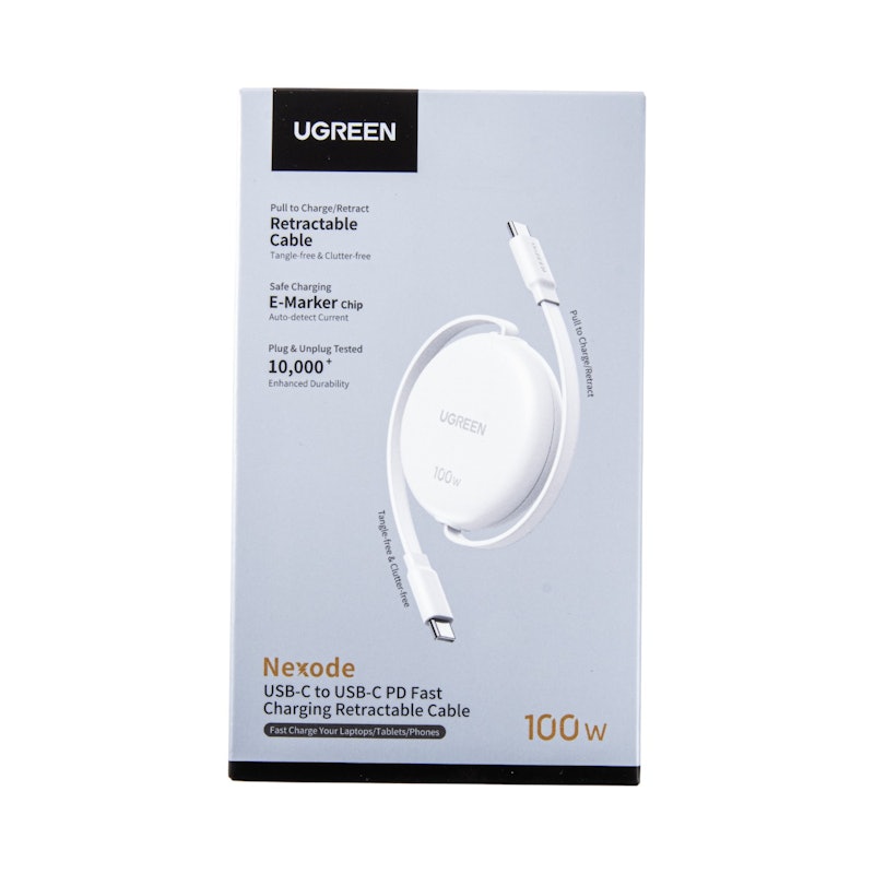 巻き取り式 USB-Cケーブル 100W 4