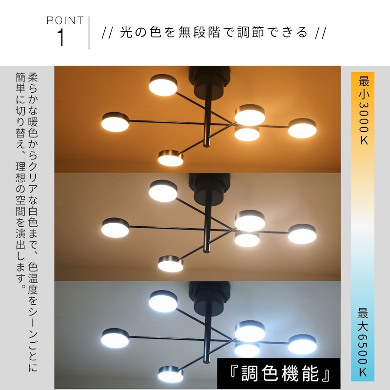 LED内蔵シーリングライト 5