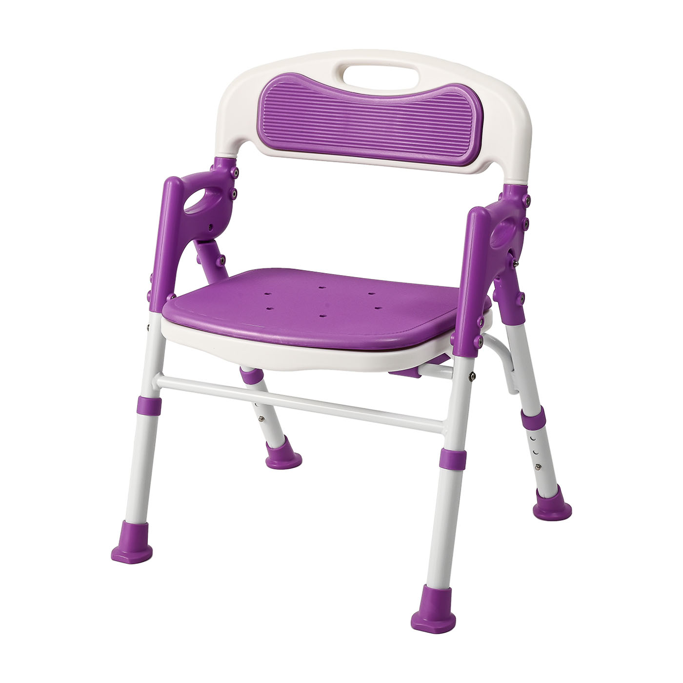 折りたたみシャワーチェア2022登場お風呂椅子バスチェア 4段階高さ調節可能 耐荷重150KG MDM(白+青い 70x54x17) 折りたたみシャワーチェア2022登場お風呂椅子バスチェア 4段階高さ調節