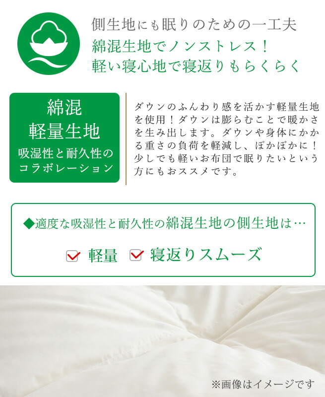 羽毛肌掛け布団 6