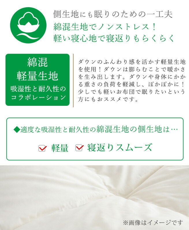 羽毛肌掛け布団 6