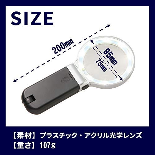 LEDライト付き手持ちスタンドルーペ 2