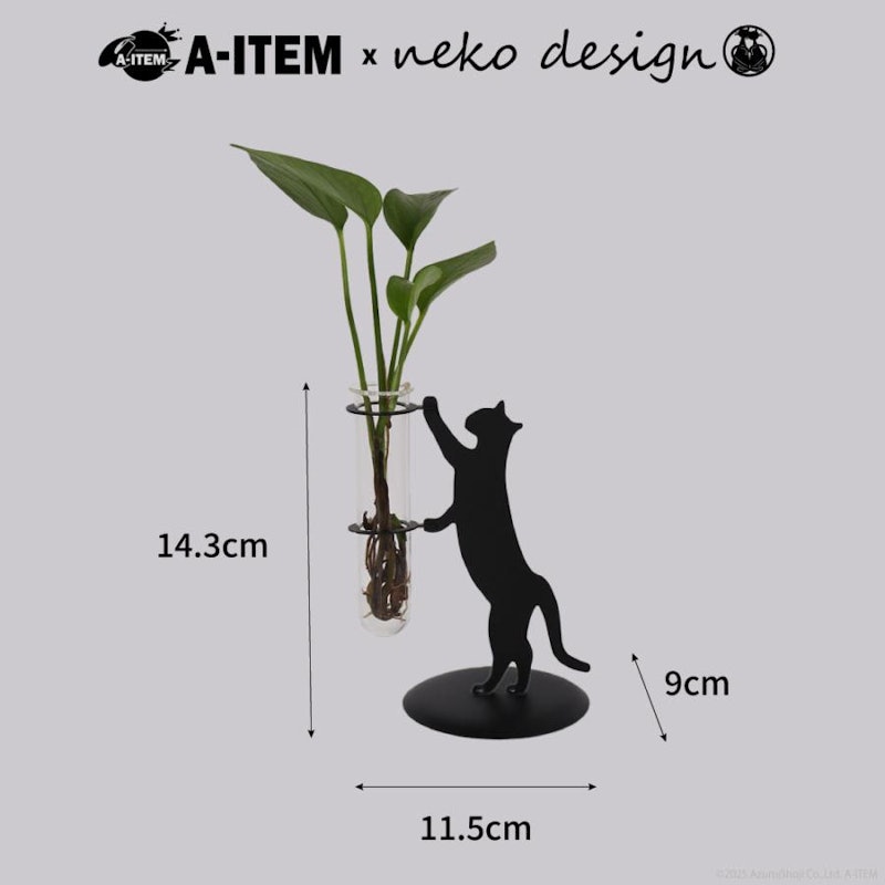 猫 フラワーベース スタンド 5
