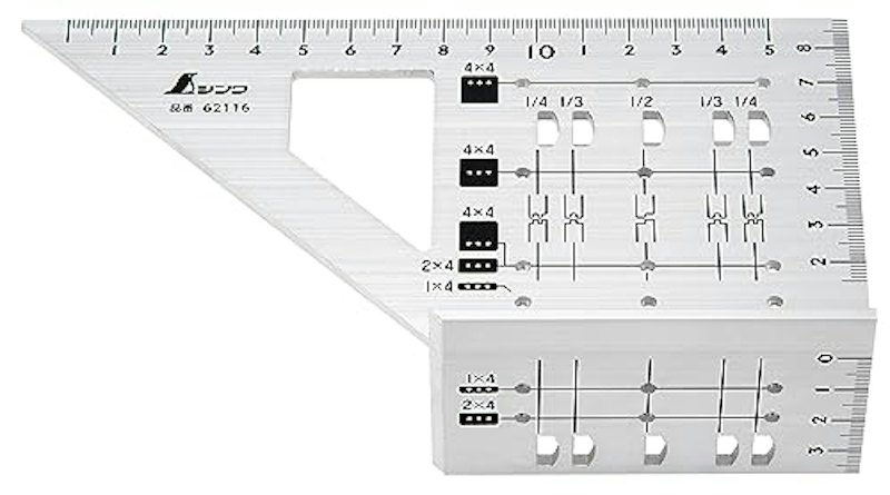 2×4止型定規 アルミ 1