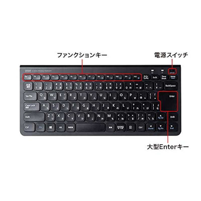 マウス付きワイヤレスキーボード 4