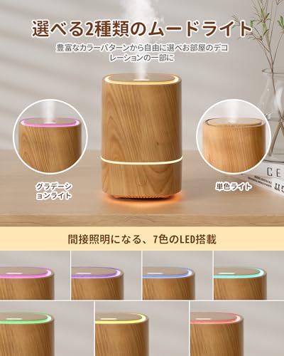 アロマディフューザー機能付き卓上加湿器 6