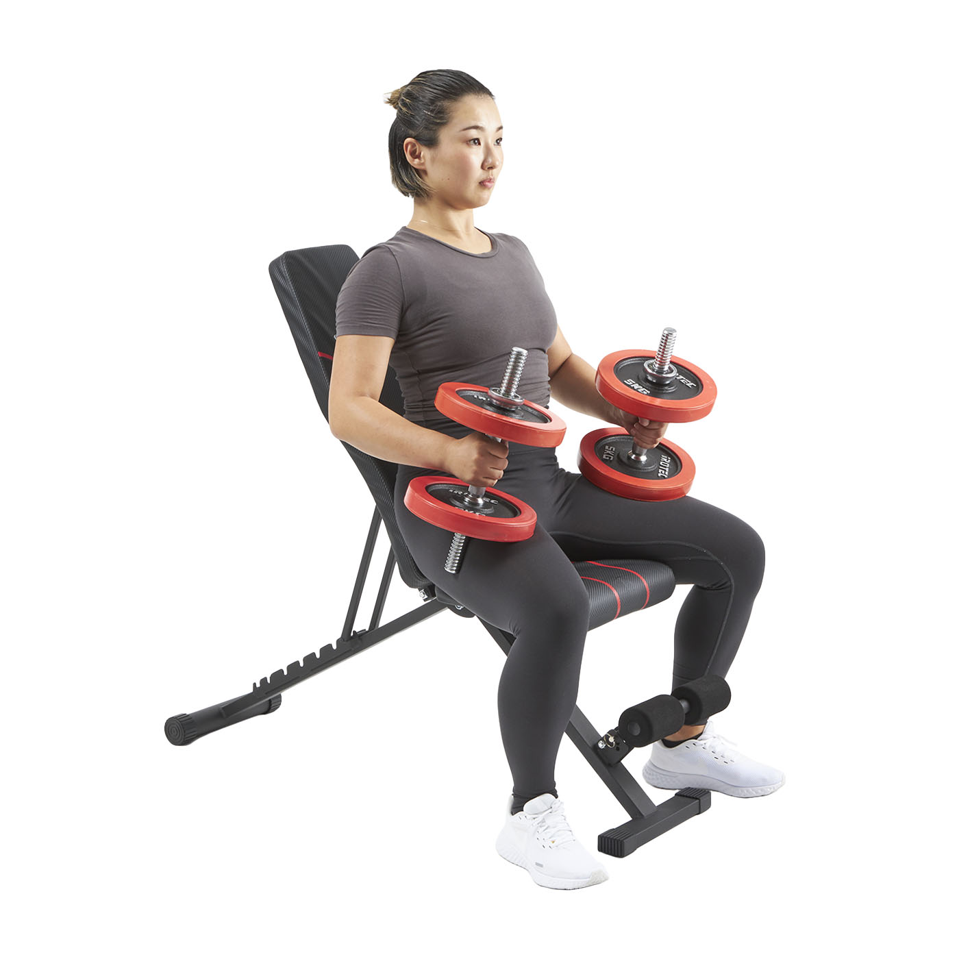 折りたたみ式インクラインベンチ トレーニングベンチ フラットインク