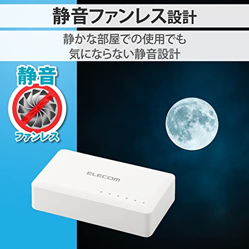 Giga対応5ポートスイッチ プラ筐体/ACアダプター 7