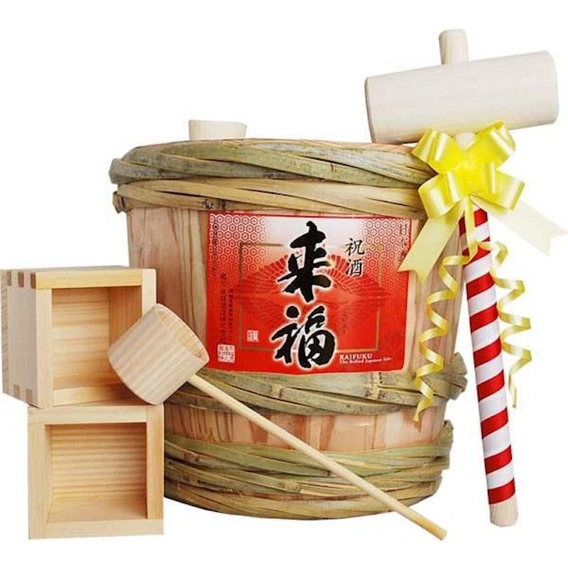 来福 ミニ樽酒セット 1