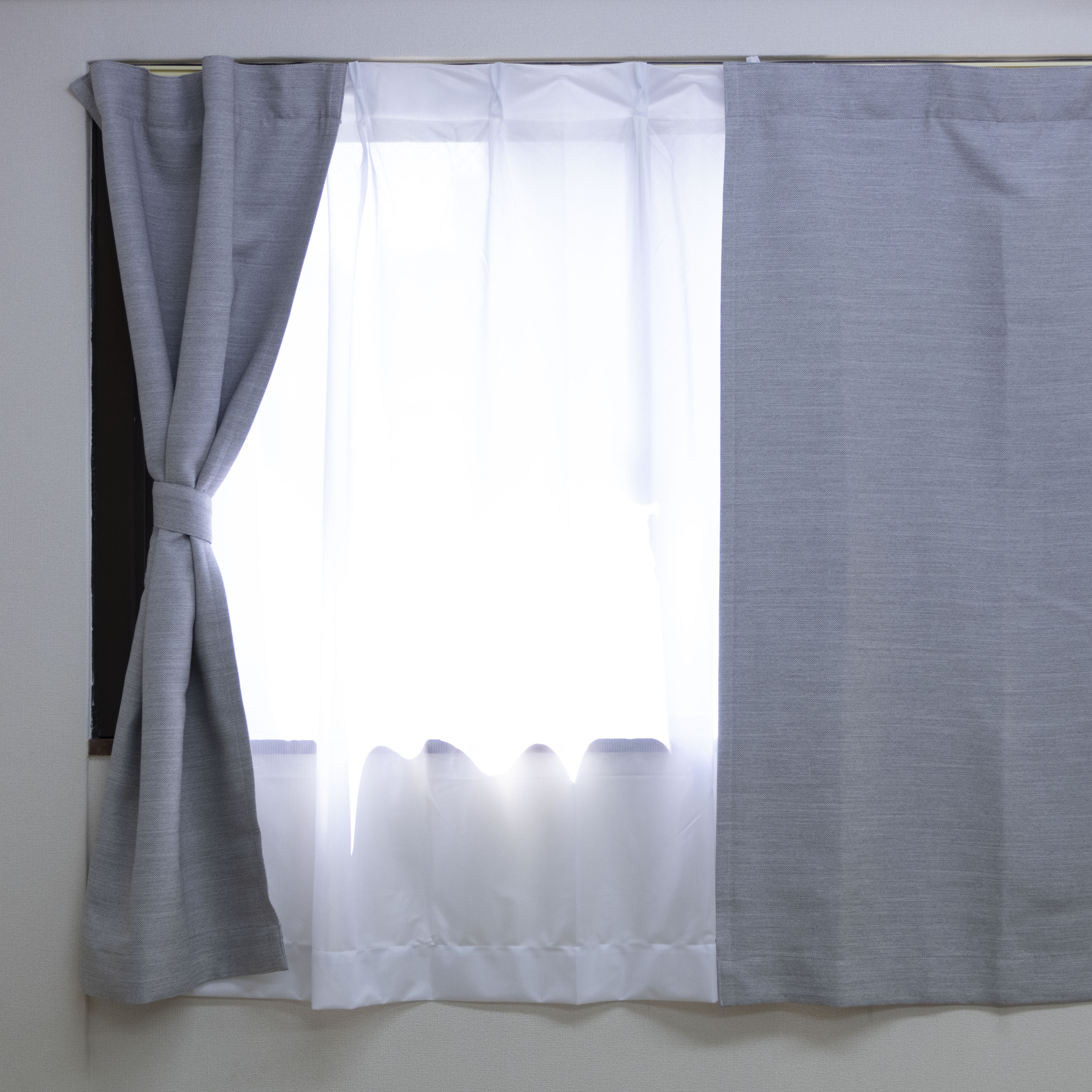 未使用】無印良品 プリーツカーテン 2枚組×2セット ※1セット要