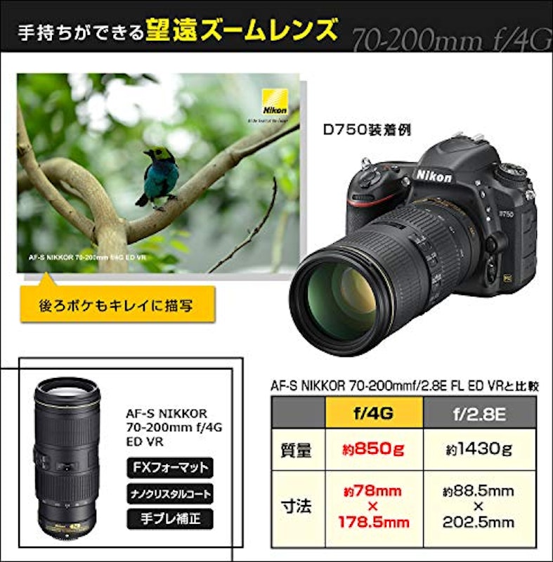AF-S NIKKOR 70-200mm f/4G ED VR 3