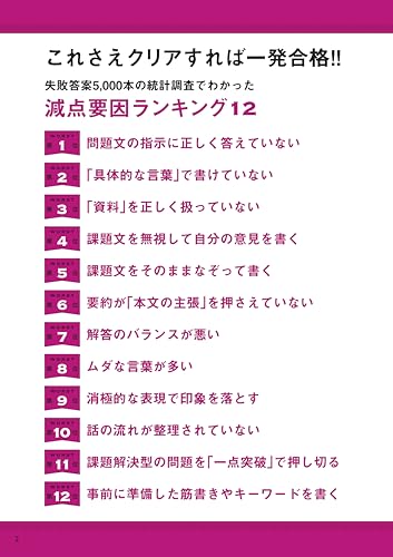 全試験対応！直前でも一発合格！ 落とされない小論文 2