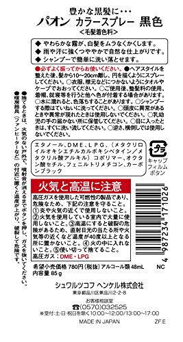 パオン カラースプレー 黒艶  2