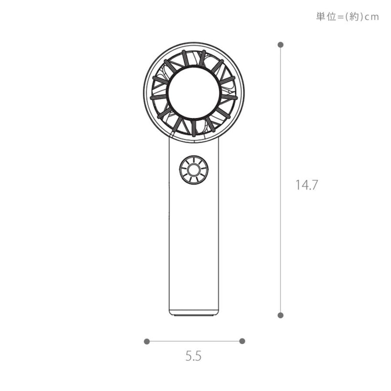 ターボハンディファン 100段階ダイヤル式 10
