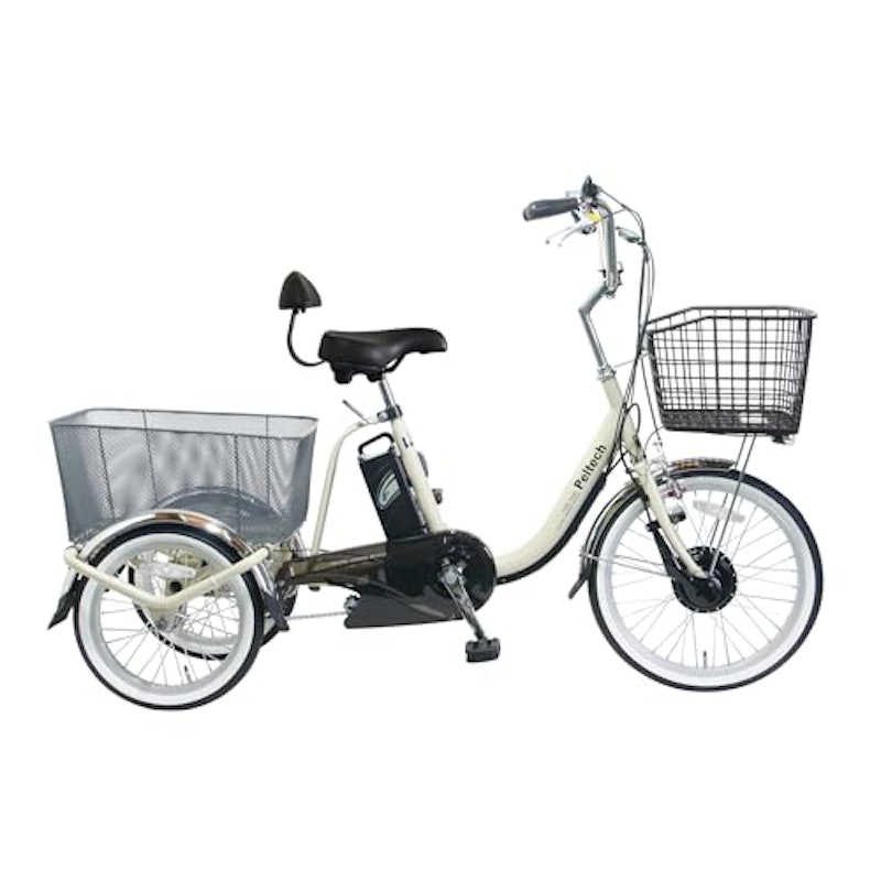 電動アシスト三輪車背もたれ付き 1