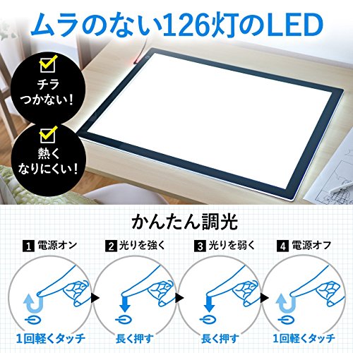 トレース台 薄型 LED2600ルクス 4