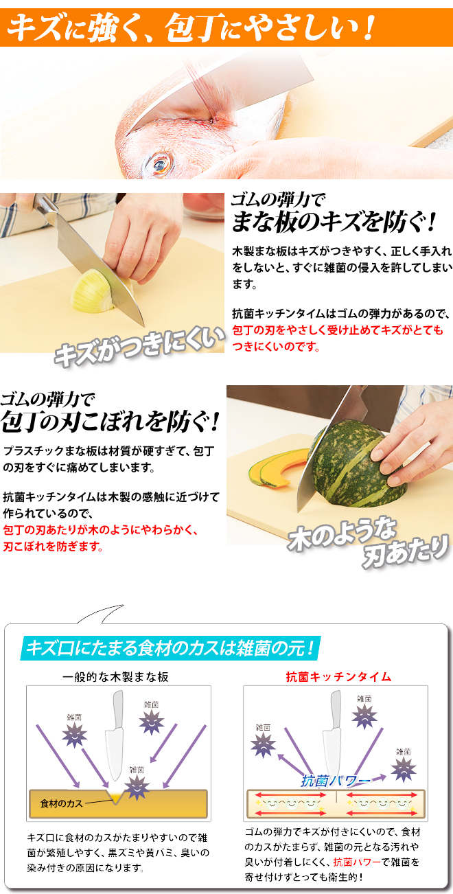 キッチンタイム 抗菌まな板 4