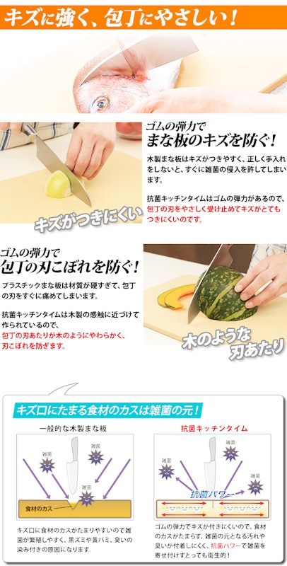 キッチンタイム 抗菌まな板 4