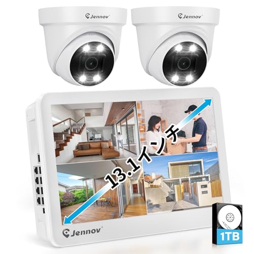 ⭐️新品⭐️防犯カメラ　4台　モニター付　屋外　HDD付　JENNOV 楽天市場】【安全対策】 jennov 防犯カメラ ワイヤレス 屋外
