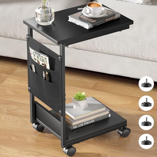 アンティーク キャスター付き サイドテーブル 移動も楽々 コの字 アンティーク キャスター付き サイドテーブル 移動も楽々 コの字