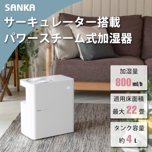 サーキュレーター付パワースチーム式加湿器 2