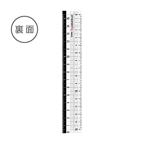 ナノピタ 直線定規 15cm リバーシブル  2
