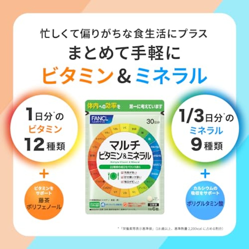 マルチビタミン&ミネラル 2