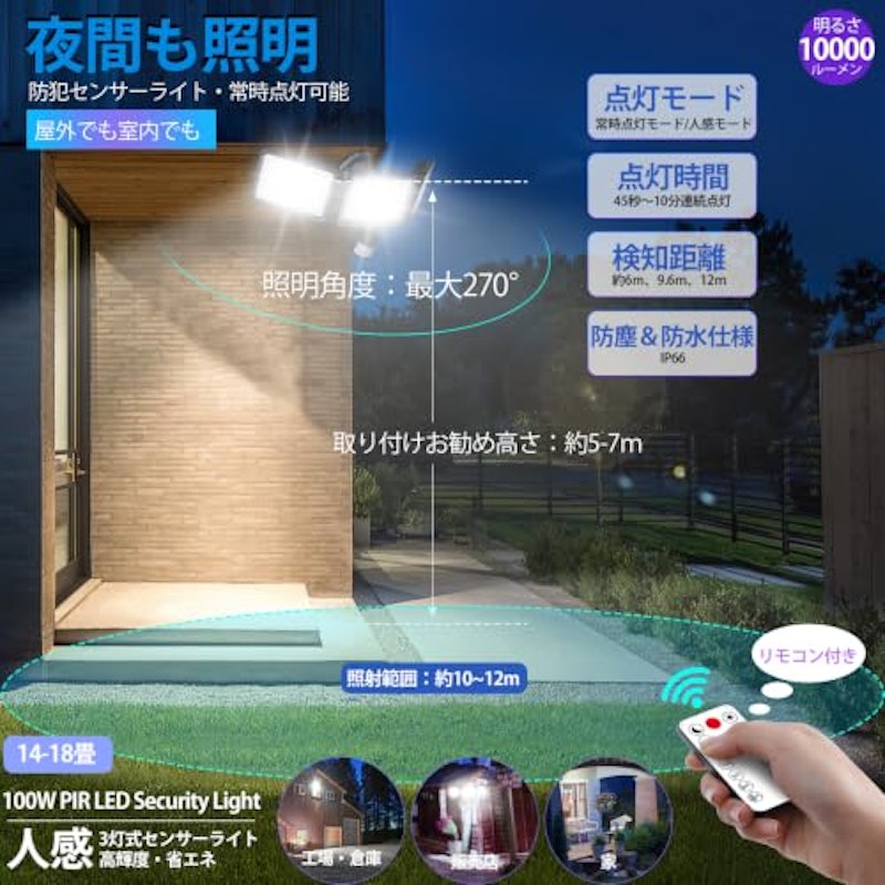 LEDセンサーライト 2