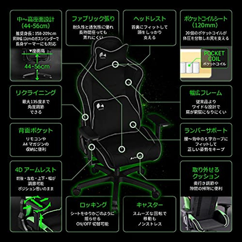 Bauhutte ゲーミングチェア 3
