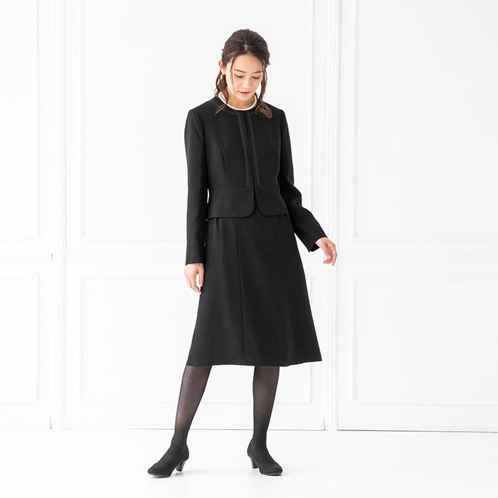 スカートスーツ ブラックフォーマル 入学式 就職活動 卒業式