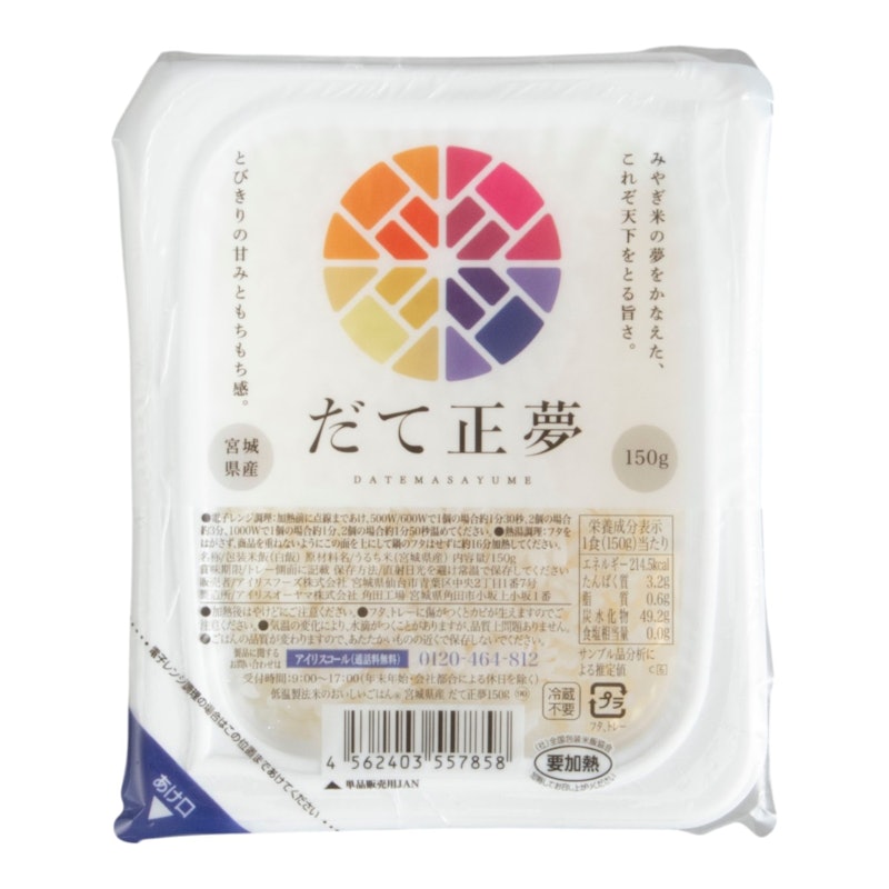 パックご飯 宮城県産 だて正夢 1