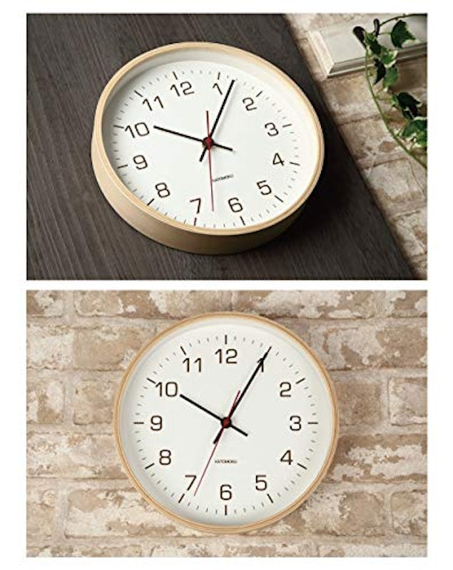 KATOMOKU plywood wall clock 4 3