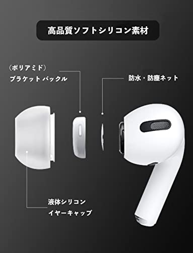 Air Pods Pro （イヤーチップ新品） Amazon.co.jp: イヤーチップ 8個 Replacement for AirPods Pro イヤー