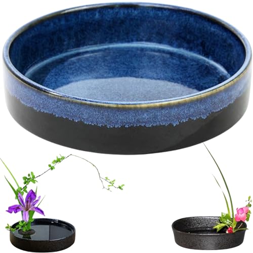 濃紺の陶器花瓶2点セット 球型ミニ花瓶・角型ミニ花瓶 - MINI VASE - | 白山陶器直営
