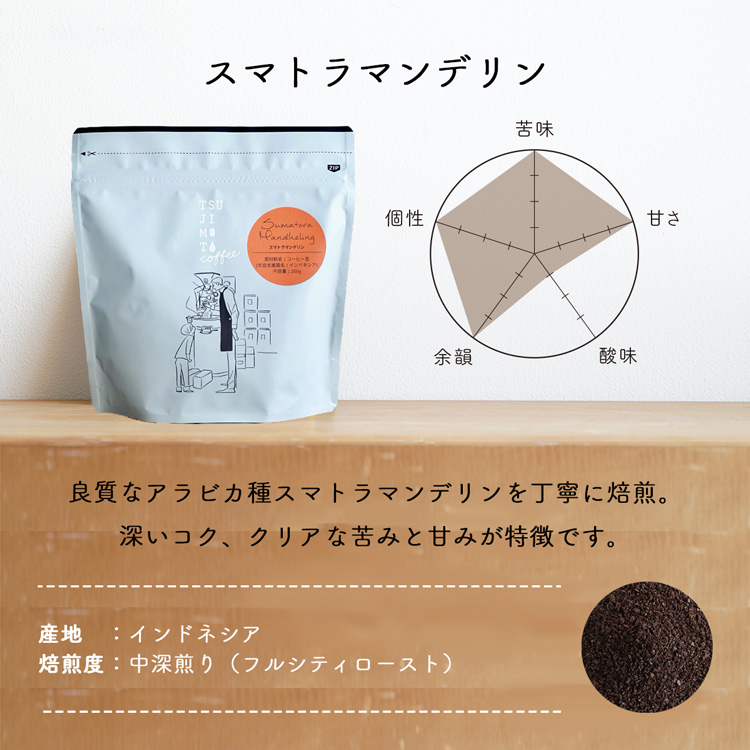 レギュラーコーヒー豆 スマトラ マンデリン 2