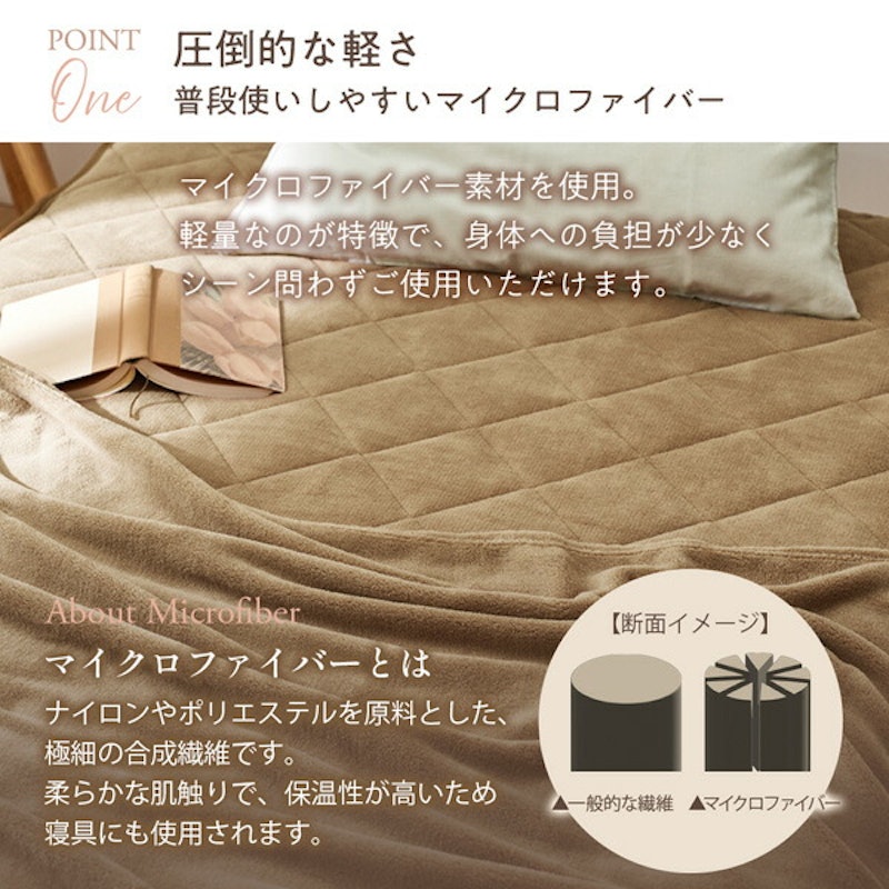 マイクロファイバーふんわり軽量毛布 6