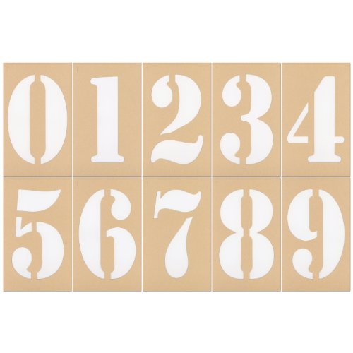 ステンシルシート 数字 2