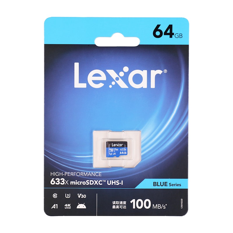 マイクロSDカード LEXAR High-Performance 633x microSDXC LSDMI64GBB1JP633Aを