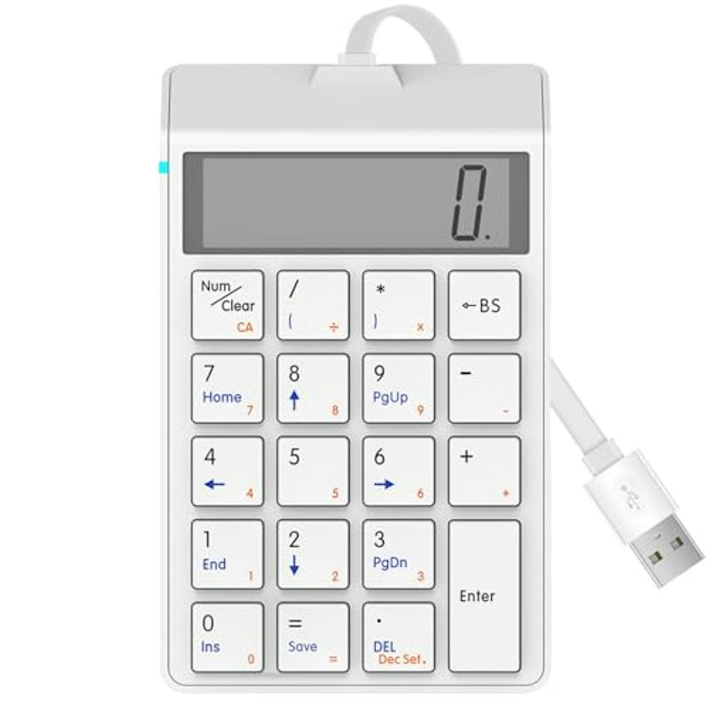 有線テンキー付き電卓 1