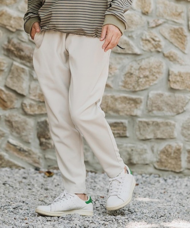 ストレッチTRサルエルテーパードパンツ 1