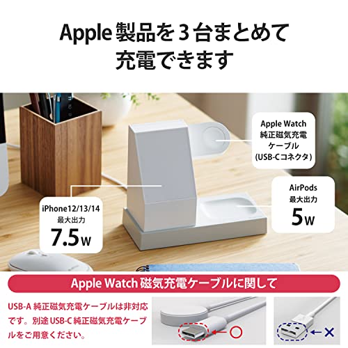 3in1マグネットワイヤレス充電スタンド 3