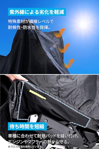 ブラックカバー ウォーターレジスタント ライト PCX専用 5