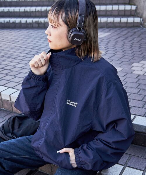 FFEIN スタンドカラーナイロンジップアップジャケット 3