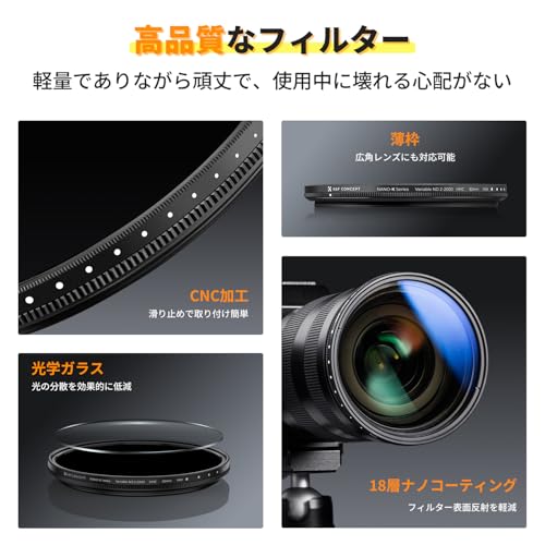 Nano-Klear 77mm ND2-2000 可変NDフィルター 4