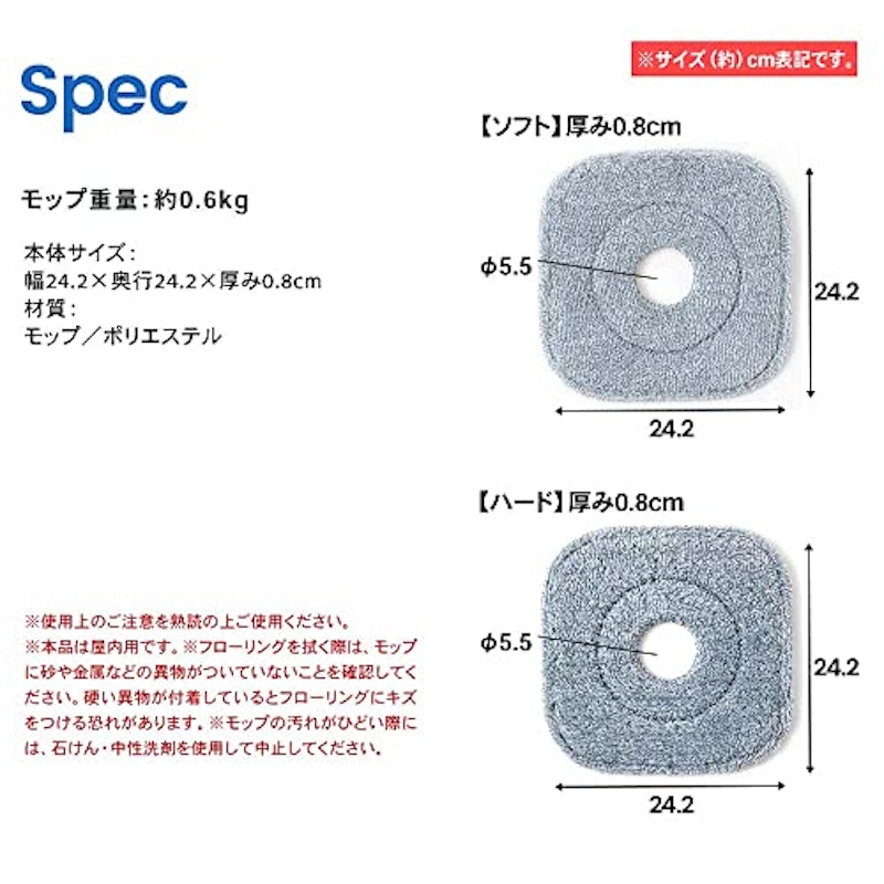 回転モップ替 5
